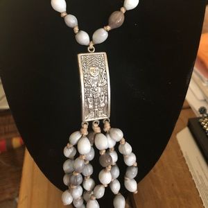 Necklace with Aztec pendant